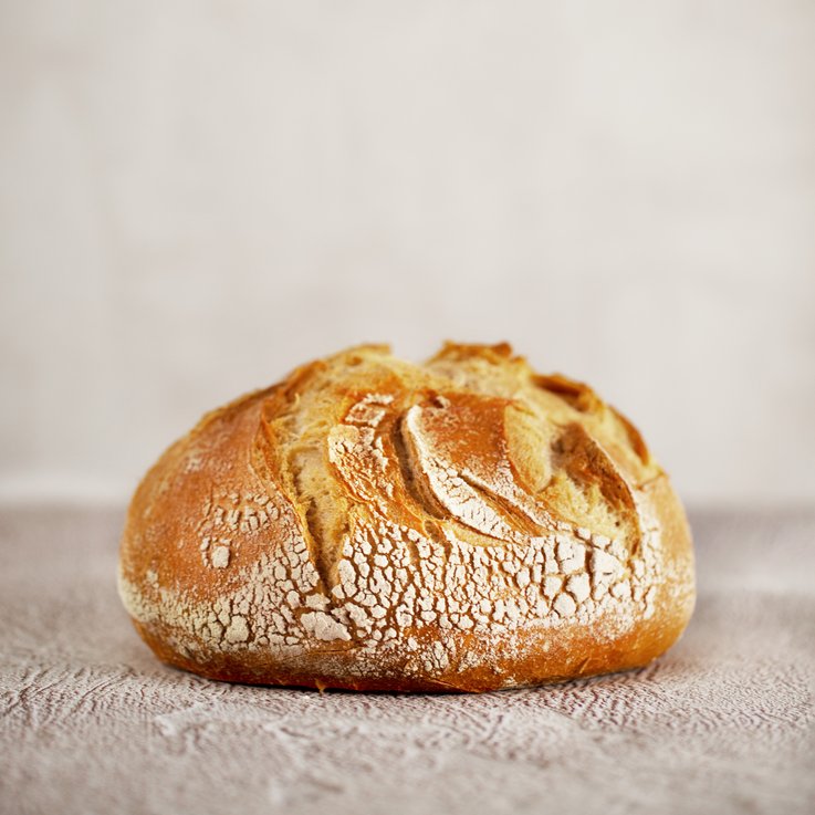 Pan BAS Wheat con corteza rústica.