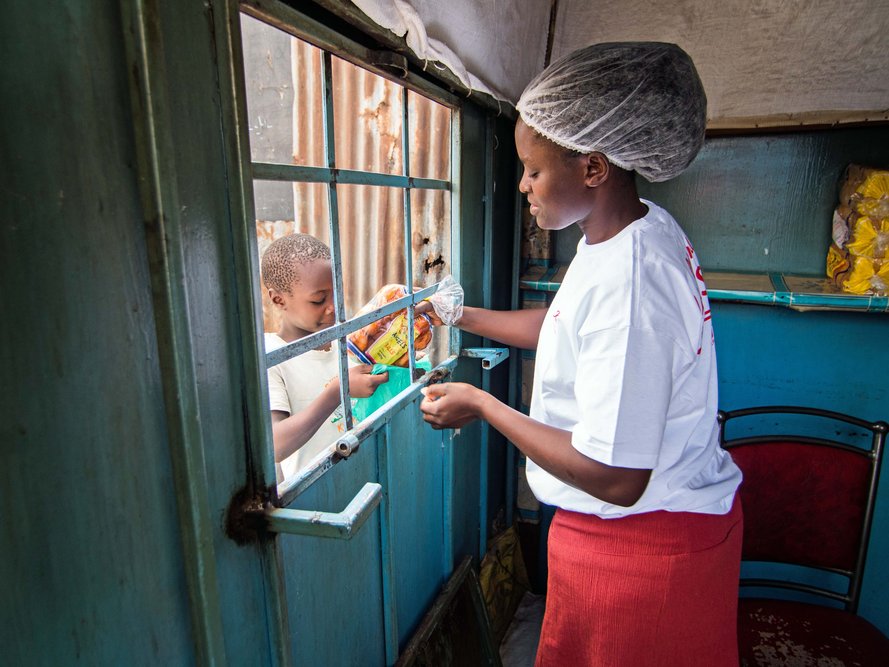 The products are sold in the shop at the bakery, as well as by vendors and mobile moped sellers.